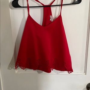 Adorable red crop